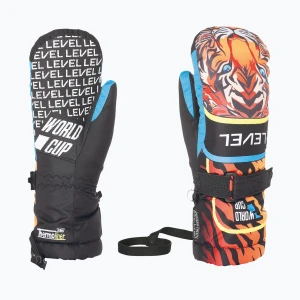 Obrázek produktu Dětské lyžařské rukavice Level Junior Mitt logos Barevné