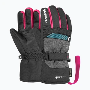 Obrázek produktu Dětské lyžařské rukavice Reusch Rocket GORE-TEX black / black melange / pink glo