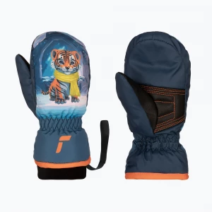 Obrázek produktu Dětské lyžařské rukavice Reusch Scottie Mitten tiger Námořnická modř
