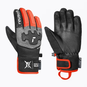 Obrázek produktu Dětské lyžařské rukavice Reusch Worldcup Warrior Prime R-Tex XT black / silver / fluorescent red