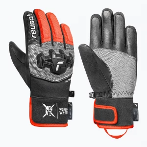 Obrázek produktu Dětské lyžařské rukavice Reusch Worldcup Warrior R-Tex XT Junior black / silver / fluo red