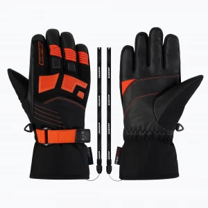 Obrázek produktu Dětské lyžařské rukavice ZIENER Lukian-Z black / orange red