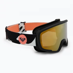 Obrázek produktu Dětské snowboardové brýle ROXY Missy big flowers / clux ml orange Černá