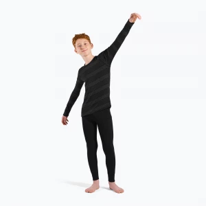 Obrázek produktu Dětské termoprádlo ODLO Active Warm Eco Long černá / šedá melange