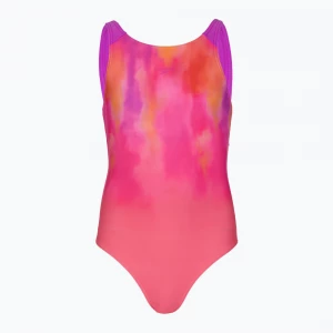 Obrázek produktu Dětský jednocestný plavkový úbor Speedo Print Pulseback růžový / neonově fialový