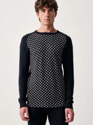 Obrázek produktu Devold termo tričko s dlouhým rukávem pánské vlněné Signature Merino námořnická modř