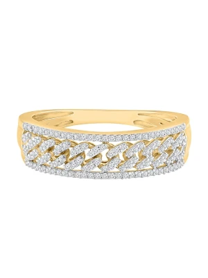 Obrázek produktu Diamant Exquis Prsten 'Ring aus 375 Gelbgold mit Diamant' zlatá