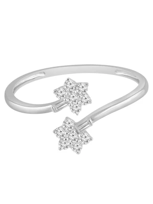 Obrázek produktu Diamant Exquis Prsten 'Ring aus 375 Weißgold mit Diamant' stříbrná
