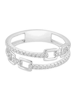 Obrázek produktu Diamant Exquis Prsten 'Ring aus 375 Weißgold mit Diamant' stříbrná