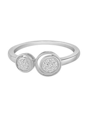 Obrázek produktu Diamant Exquis Prsten 'Ring aus 375 Weißgold mit Diamant' stříbrná