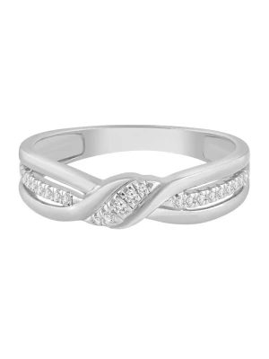 Obrázek produktu Diamant Exquis Prsten 'Ring aus 375 Weißgold mit Diamant' stříbrná