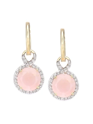 Obrázek produktu DIAMANT LETERNEL Náušnice 'Creolen aus 375 Gelbgold mit Diamant mit Opal' zlatá DIAMANT L'ÉTERNEL