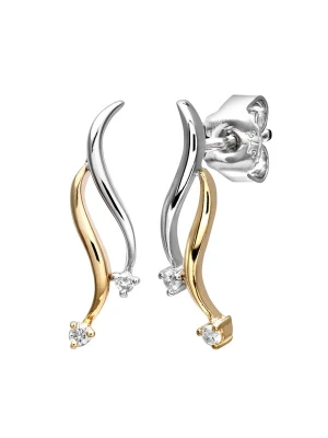 Obrázek produktu DIAMANT LETERNEL Náušnice 'Ohrhänger aus 375 Gelbgold mit Diamant' mix barev DIAMANT L'ÉTERNEL