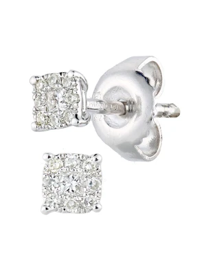 Obrázek produktu DIAMANT LETERNEL Náušnice 'Ohrringe aus 375 Weißgold mit 0.1 Karat Diamant' stříbrná DIAMANT L'ÉTERNEL