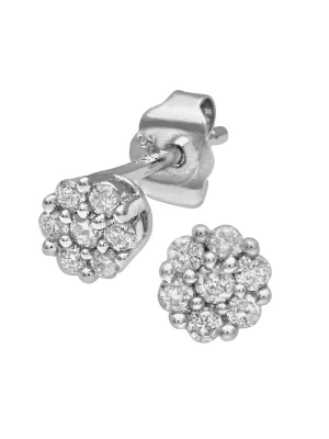 Obrázek produktu DIAMANT LETERNEL Náušnice 'Ohrstecker aus 375 Weißgold mit Diamant' stříbrná DIAMANT L'ÉTERNEL