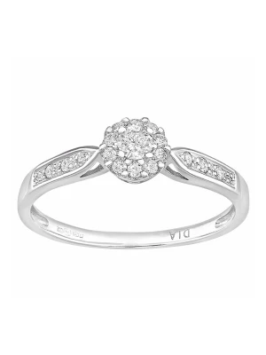 Obrázek produktu DIAMANT LETERNEL Prsten 'Cluster-Ring aus 375 Weißgold mit 0.25 Karat Diamant' stříbrná DIAMANT L'ÉTERNEL