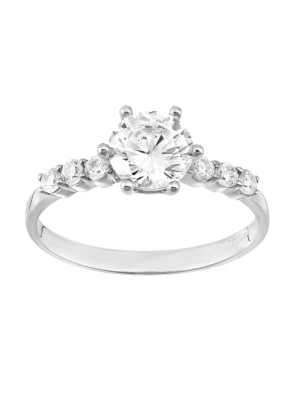 Obrázek produktu DIAMANT LETERNEL Prsten 'Verlobungsring aus 375 Weißgold mit Zirkonia' stříbrná DIAMANT L'ÉTERNEL