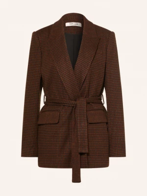 Obrázek produktu Diane Von Furstenberg Jerseyový Blejzr Annika V Zavinovacím Stylu tmavě hnědá / černá
