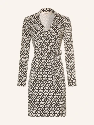 Obrázek produktu Diane Von Furstenberg Zavinovací Šaty New Jeanne Z Hedvábí černá / hnědá / bílá