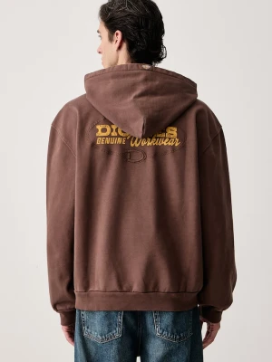 Obrázek produktu Dickies mikina s kapucí pánská s bavlnou hnědá