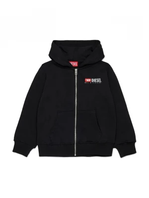 Obrázek produktu Diesel Dětská bavlněná mikina Diesel SDROPSHOODZ OVER SWEAT-SHIRT černá