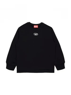 Obrázek produktu Diesel Dětská bavlněná mikina SMACSISOD OVER SWEAT-SHIRT černá