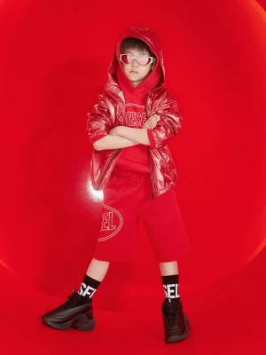 Obrázek produktu Diesel Dětské bavlněné šortky Diesel PCIRCLE SHORT SHORTS červená