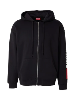 Obrázek produktu DIESEL Mikina 'S-BOXT-ZIP' tmavě červená / černá / bílá