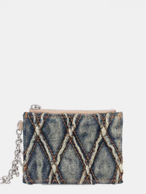 Obrázek produktu Diesel Peněženka Diesel CHARM-D CARD HOLDER WITH CHAIN modrá