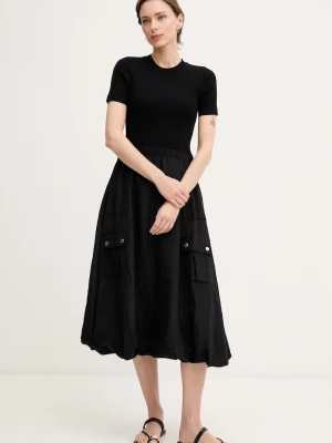 Obrázek produktu DKNY balonové šaty z viskózy černá