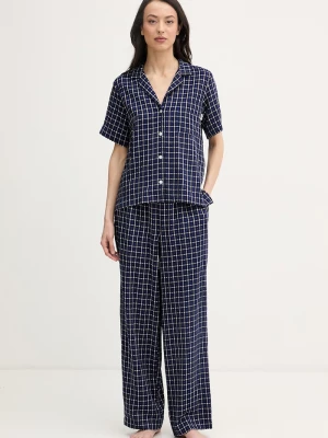 Obrázek produktu DKNY dvoudílné pyžamo dámské s viskózou námořnická modř