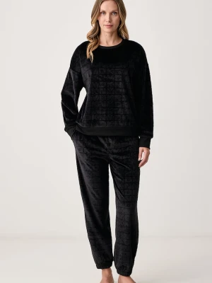Obrázek produktu DKNY dvoudílné pyžamo dámské velurové černá