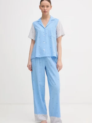 Obrázek produktu DKNY dvoudílné pyžamo dámské viskózou modrá
