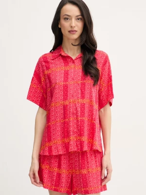 Obrázek produktu DKNY dvoudílné pyžamo dámské z viskózy červená