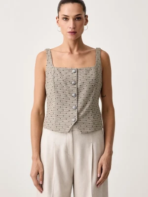Obrázek produktu DKNY halenka na ramínka dámská s viskózou béžová
