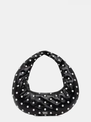 Obrázek produktu DKNY hobo kabelka dámská z imitace kůže KATYA černá