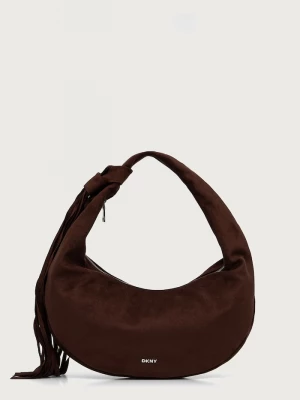 Obrázek produktu DKNY hobo kabelka dámská z imitace semiše hnědá