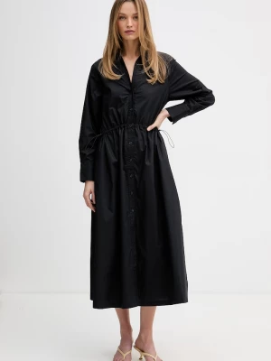 Obrázek produktu DKNY košilové šaty bavlněné černá