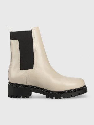 Obrázek produktu DKNY Kožené kotníkové boty Dkny Rick béžová