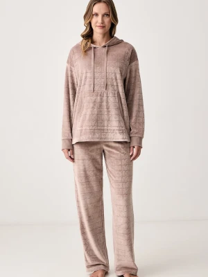 Obrázek produktu DKNY loungewear set dámský velurový béžová