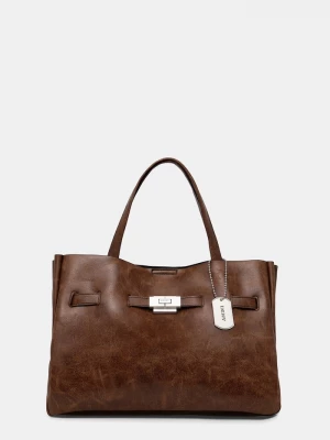 Obrázek produktu DKNY nákupní taška dámská z imitace kůže BRYAR hnědá