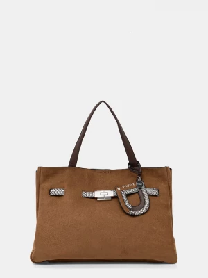 Obrázek produktu DKNY nákupní taška dámská z imitace semiše BRYAR béžová
