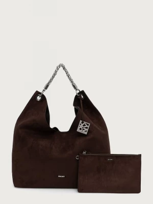 Obrázek produktu DKNY nákupní taška dámská z imitace semiše hnědá