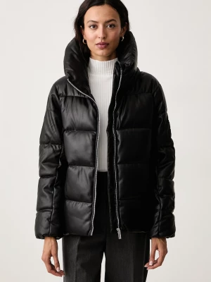 Obrázek produktu DKNY prošívaná bunda dámská z imitace kůže černá