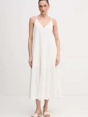Obrázek produktu DKNY Šaty s příměsí lnu Dkny béžová
