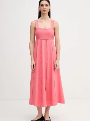 Obrázek produktu DKNY Šaty s příměsí lnu Dkny oranžová