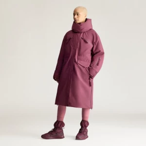 Obrázek produktu Dlouhá polstrovaná zimní bunda adidas by Stella McCartney vínová