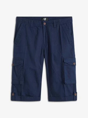 Obrázek produktu Dlouhé cargo bermudy Regular Fit, ze vzdušné lněné směsi BonPrix