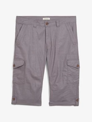 Obrázek produktu Dlouhé cargo bermudy Regular Fit, ze vzdušné lněné směsi BonPrix