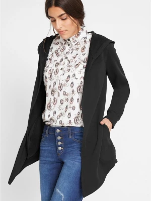 Obrázek produktu Długa bluza dresowa z mieszanki bawełny BonPrix czarny